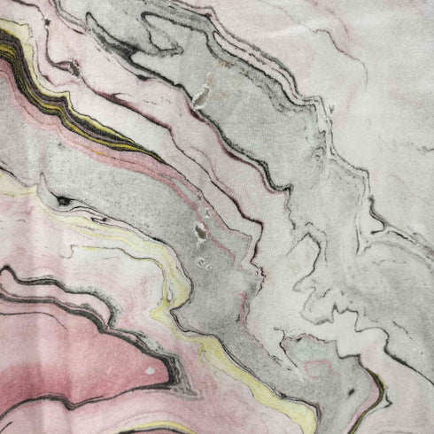 テネシーリバー TENNESSEE RIVER 90S 総柄クルーネックTシャツ マーブル 裾袖シングル 短丈  メンズ JPN:XL